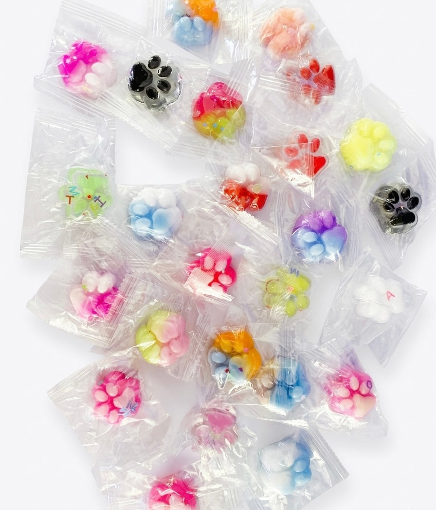 Squishy patte de chat lot de 10  aléatoire kawaii moelleux et adorable trop cute
